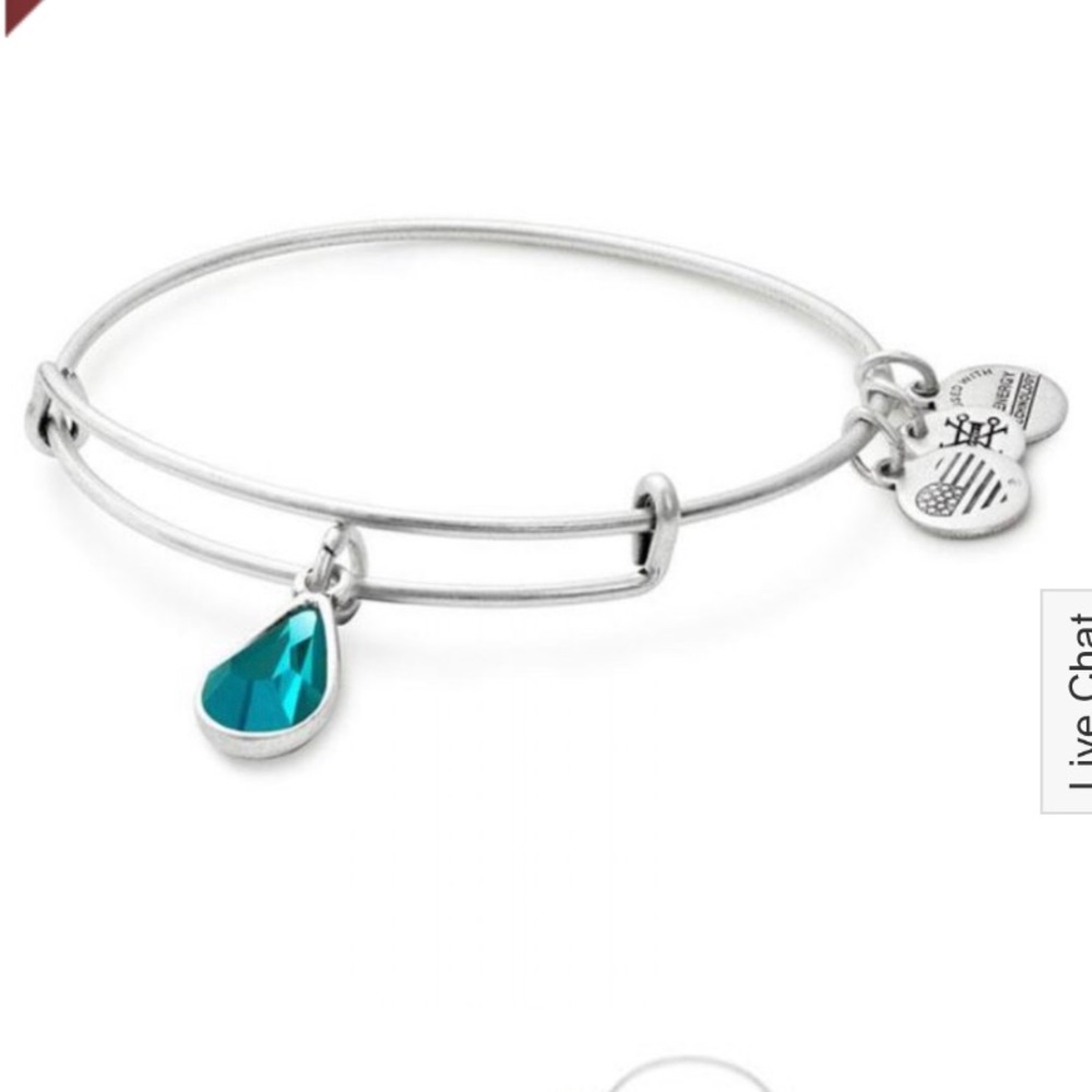 NWT Alex and Ani Blue Zircon Bracelet